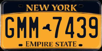 NY license plate GMM7439