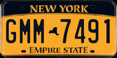 NY license plate GMM7491