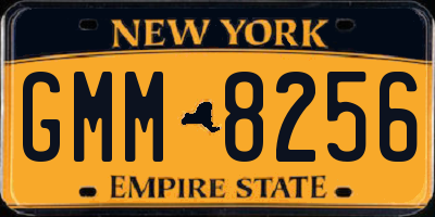 NY license plate GMM8256