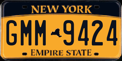 NY license plate GMM9424