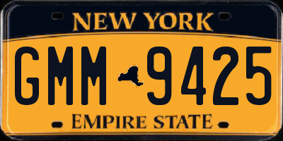 NY license plate GMM9425