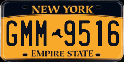 NY license plate GMM9516