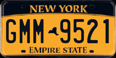 NY license plate GMM9521