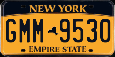 NY license plate GMM9530
