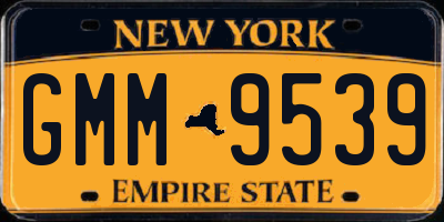 NY license plate GMM9539