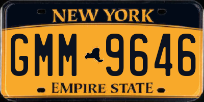 NY license plate GMM9646