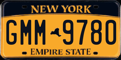 NY license plate GMM9780