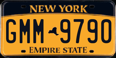 NY license plate GMM9790