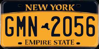 NY license plate GMN2056