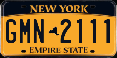 NY license plate GMN2111