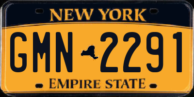 NY license plate GMN2291