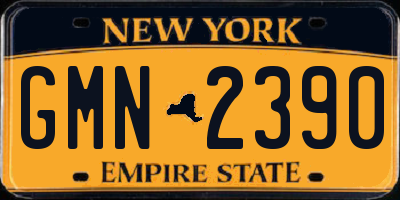 NY license plate GMN2390