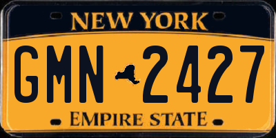 NY license plate GMN2427