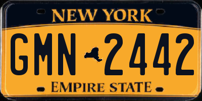 NY license plate GMN2442