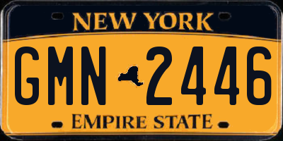 NY license plate GMN2446