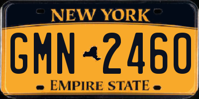 NY license plate GMN2460