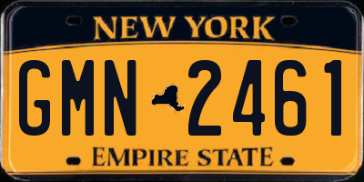 NY license plate GMN2461