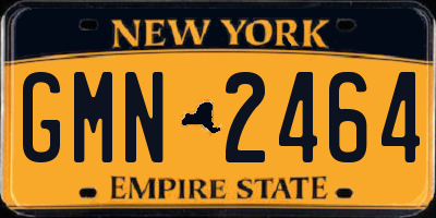 NY license plate GMN2464