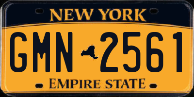 NY license plate GMN2561
