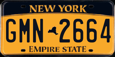 NY license plate GMN2664
