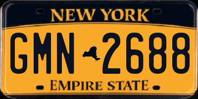 NY license plate GMN2688