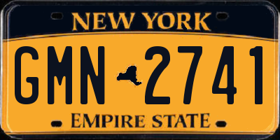 NY license plate GMN2741