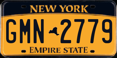 NY license plate GMN2779