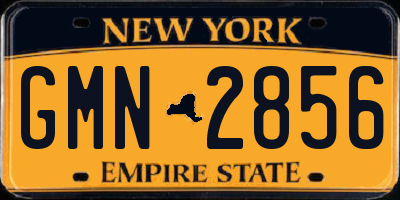 NY license plate GMN2856