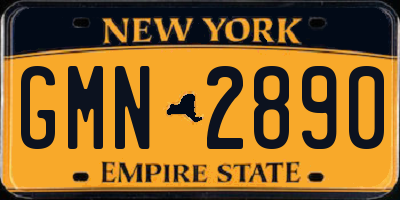 NY license plate GMN2890