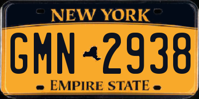 NY license plate GMN2938