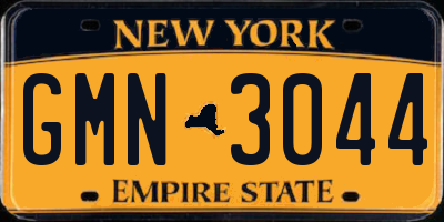 NY license plate GMN3044