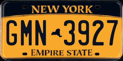 NY license plate GMN3927