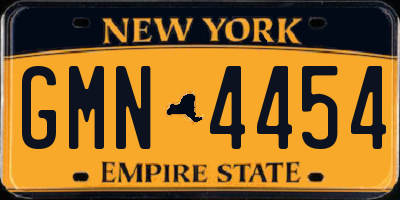 NY license plate GMN4454