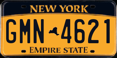 NY license plate GMN4621