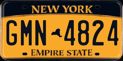NY license plate GMN4824