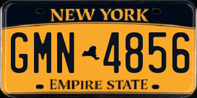 NY license plate GMN4856