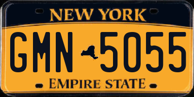 NY license plate GMN5055