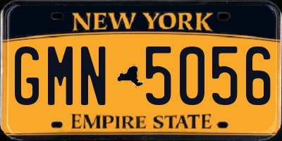 NY license plate GMN5056