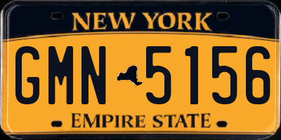 NY license plate GMN5156