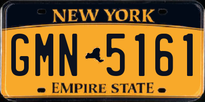 NY license plate GMN5161