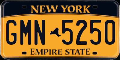NY license plate GMN5250