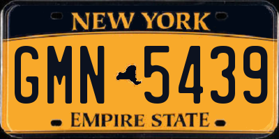 NY license plate GMN5439
