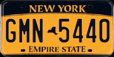 NY license plate GMN5440
