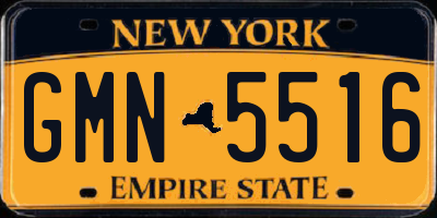 NY license plate GMN5516