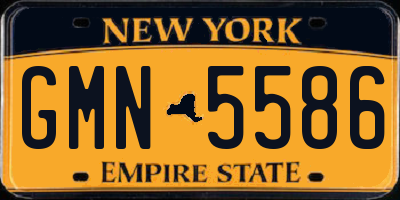 NY license plate GMN5586