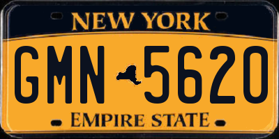 NY license plate GMN5620