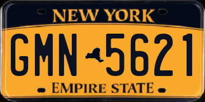 NY license plate GMN5621