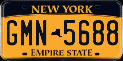 NY license plate GMN5688