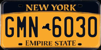 NY license plate GMN6030