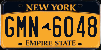 NY license plate GMN6048